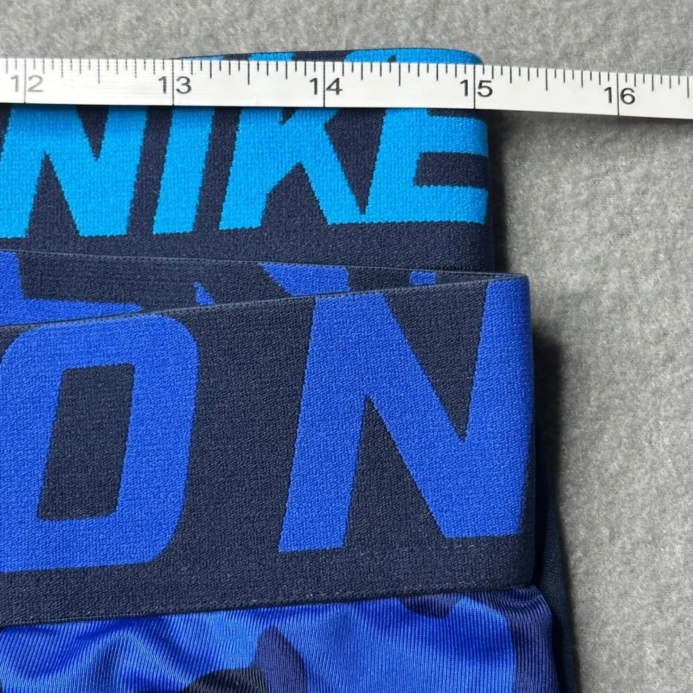 Nike Pro Compression Leggings Mens XL Blue Camo Navy 2 Pack 848863-455